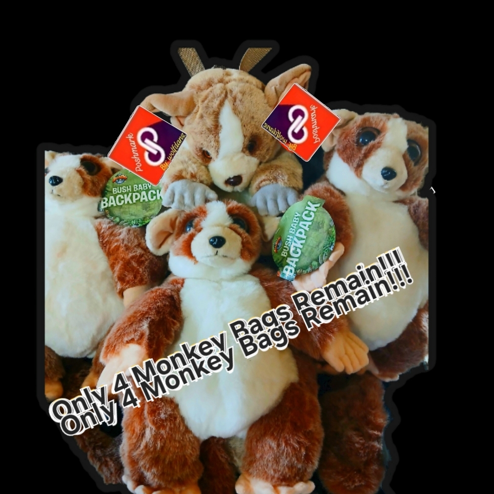 The BushBaby Galago Super Cute Backpack That's Ultra Soft & Really Huggable! New - Picture 10 of 10